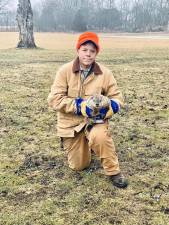 State Sen. Parker Space, R-24, holds Stonewall the groundhog, who lives at Space Farms Zoo &amp; Museum in Wantage. He did not see his shadow Friday morning, Feb. 2. (Photo courtesy of Space Farms Zoo &amp; Museum)