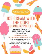 Ice cream with cops today in Hamburg