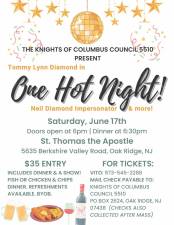 Knights of Columbus hosts ‘One Hot Night!’ tonight