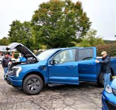 The Ford F150 Lightning pickup was a hit at the show last year.