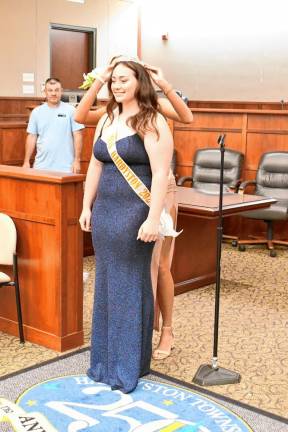 Kristen Donohue Silipena, 17, is crowded Miss Hardyston 2024. She is a junior at the Academy for Environmental Science at Jefferson Township High School.