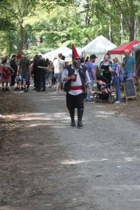 Most of the people at the festival come in costume.