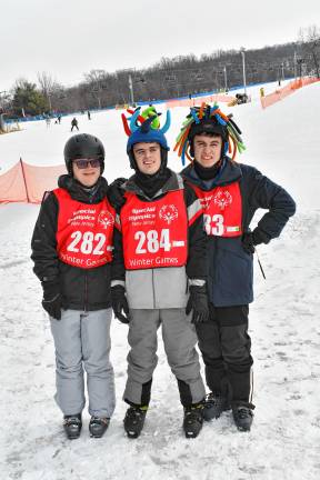 <b>Connor Carson with Justin and Aron Italiano. (Photo by Maria Kovic)</b>