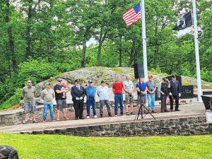 OG1 Veterans are honored during the Memorial Day ceremony Monday, May 27 at Heater’s Pond in Ogdensburg. (Photos by Ava Lamorte)