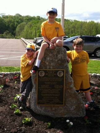 Cub Scouts from left,