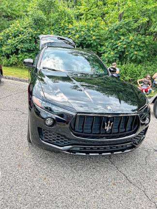 Damian and Rachel Kwasniak of Sussex brought a 2021 Maserati Levante.