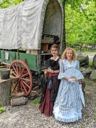 Cee-Cee Deslaurier-Tate, left, and her mother, Carolyn, at Wild West City.