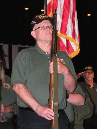 Photo by Viktoria-Leigh Wagner Honor guard and Vietnam Veterans of America member Arnold Hokins of Franklin, who served in the Army from 1967-70.