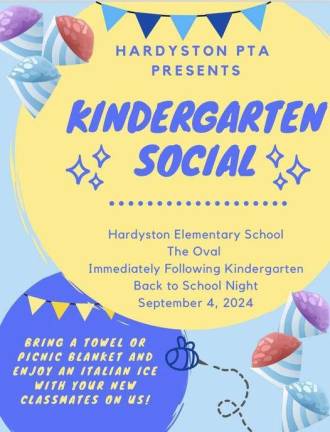 Kindergarten Social today in Hardyston