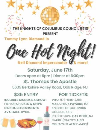 Knights of Columbus hosts ‘One Hot Night!’ tonight