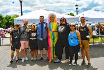 People attending the Sussex County Pride Celebration on Saturday, June 8 in Newton. (Photos by Maria Kovic)