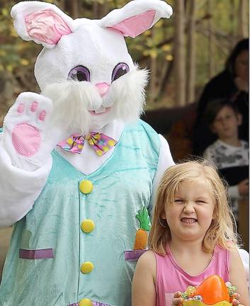 The Easter Bunny presided over a delightful egg hunt