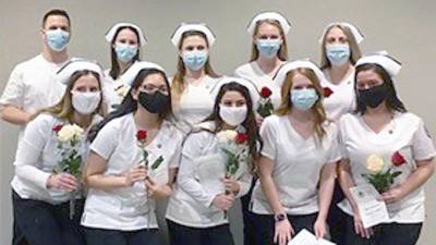 Back row (from left): Jonathan Miebach, Hollie DeBlock, Christy Smetana, Elizabeth Publik, Jennifer Fattorusso; front row: Shannon Mahoney, Kirsten Go, Alondra Lorenzo, Victoria Haltner, Michelle Franco (Photo provided)