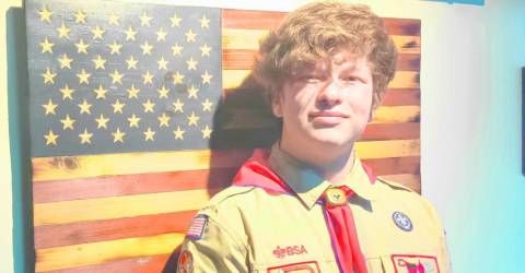 Eagle Scout does project at church