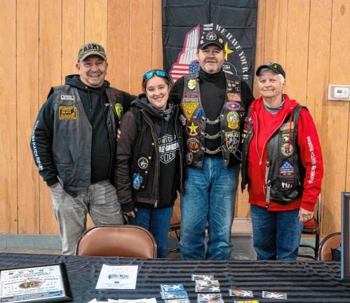 <b>Skip Eich, Ashley Outer, Rick Merchant and Deb Wan Blarcom of the Warriors’ Watch Riders. </b>