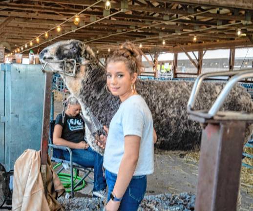 <b>Alexis Younglas with Manny. (Photo by Nancy Madacsi)</b>