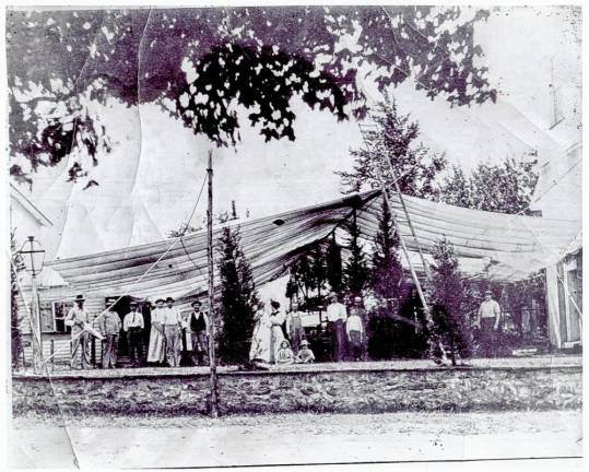 <b>The Beemerville Presbyterian Church’s Harvest Home dinner originally was held on the lawn of the tiny hamlet’s church.</b>