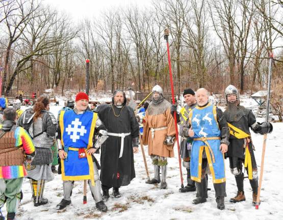 Re-enactors show off skills in battle