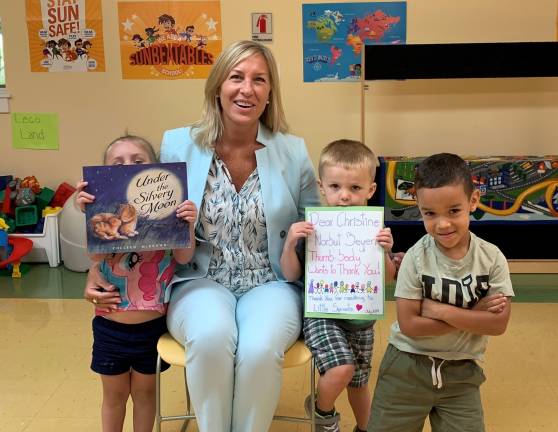 New Jersey Department of Children &amp; Families Commissioner Christine Norbut Beyer recently visited the Little Sprouts Early Learning Center.