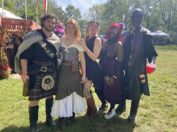 From left are Marker Hammer and Emily Barron, both of Branchville; Mercedes Koppenaal of Hampton; and Lillie Oyiti and Cody Mele, both of Lake Hopatcong.