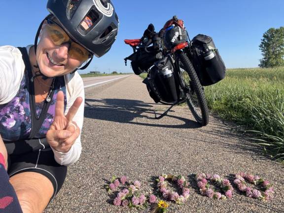 The 2,000-mile milestone in Valentine, Neb.