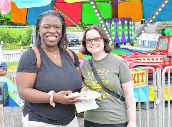 Jody Dawkins, left, of Morristown and Caity Parenteau of Newton.