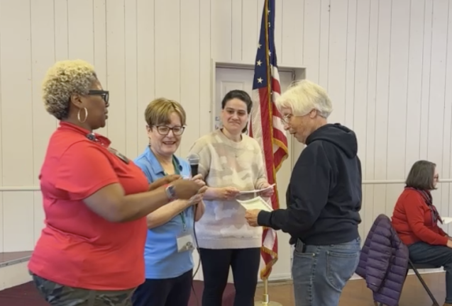 From left are Lee Ellison, Jacqui Gieske, Andrea Capita and Monica Flynn, an Air Force veteran.