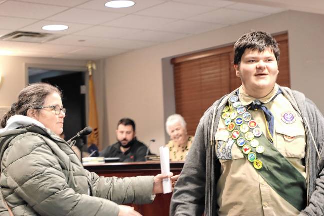 Michael Christensen is working on his Eagle Scout project.