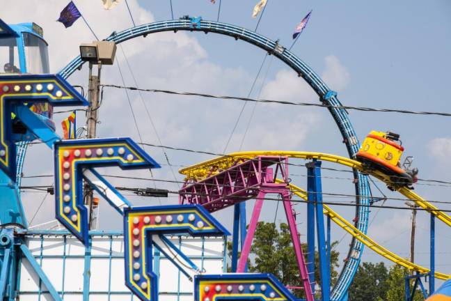 The fair offers a variety of rides. (Photo by John Hester)