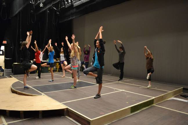 Cast members from Tri-State's 2014 production, &quot;The Wind in Willows&quot;, started each rehearsal with dance warm-ups. This summer's intern production will be Gilbert &amp; Sullivan's &quot;The Pirates Of Penzance,&quot; running July 30 through Aug. 9.