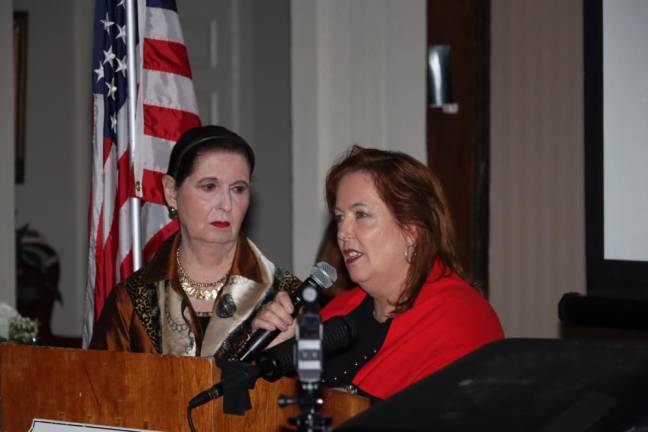 VL6 Virginia ‘Ginnie’ Littell listens to her daughter, former Assemblywoman Alison Littell McHose, during the dinner at the Farmstead Golf &amp; Country Club in Lafayette.