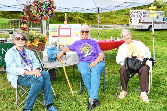 Marian Benedicto of Vernon and Mardella Venable and Beverly Putrino, both of Hardyston.