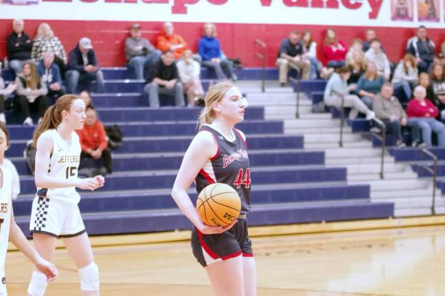 Lenape Valley's Juliane Cerullo scored four points and grabbed five rebounds.