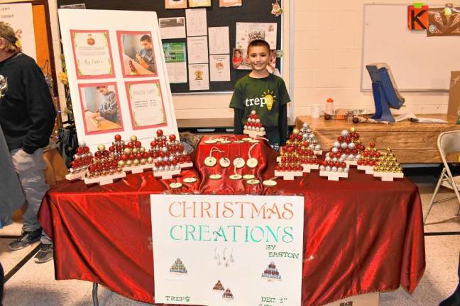 TR4 Easton Morelli sells Christmas Creations.