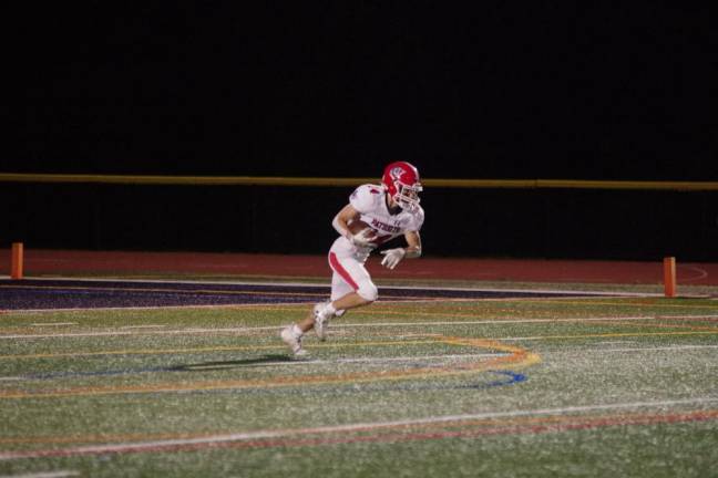 Lenape Valley kick returner David Kraus on the move in the first half.