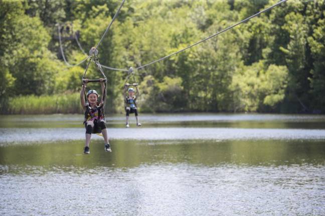 ZIP1 Mountain Creek has a series of ziplines ranging from 200 feet to 1,500 feet in length. (Photo by Tommy Lu)