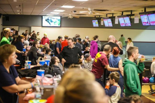 Residents fill Sparta Lanes at the Bowl for Brandon fundraiser Jan. 23.