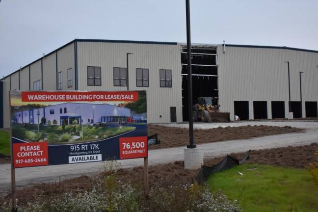 A partially finished warehouse stands empty in Montgomery. “If we keep building these warehouses, who’s going to take the jobs? We’re running out of people,” said Don Berger, founder of Residents Protecting Montgomery.