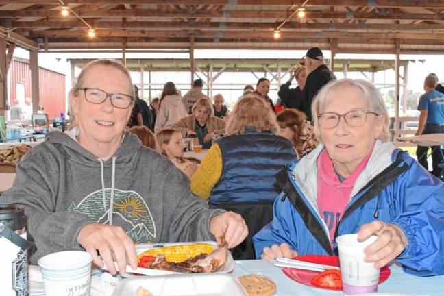 <b>Karen Pritchard of Branchville and Lynne Pritchard of Hampton Township.</b>