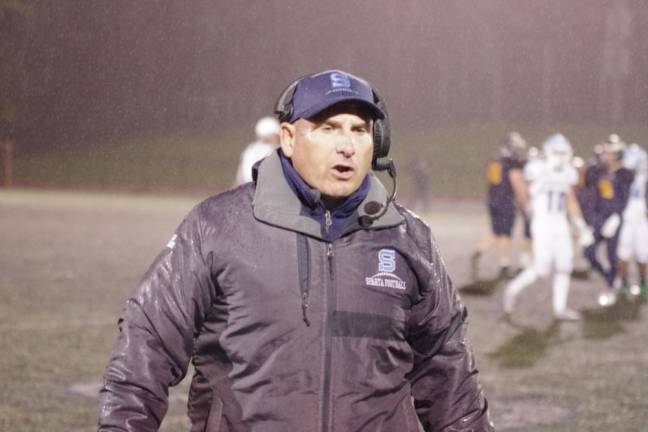 Sparta High School head football coach Frank Marchiano