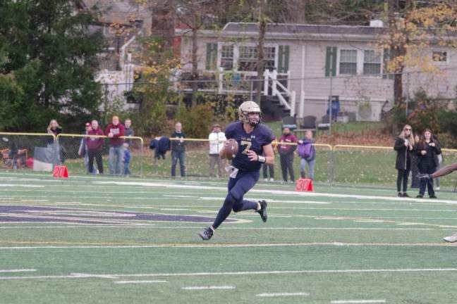 Pope John quarterback Christopher Dietrich.