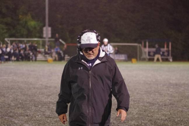 Jefferson Township High School head football coach Jim Matsakis