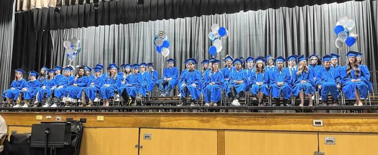 Eighth-grade graduation at Franklin Elementary School this year. (Photo by Bill Truran)