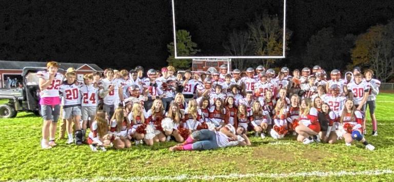 <b>High Point Regional High School football team includes nine seniors this year. (Photo by William Percey)</b>