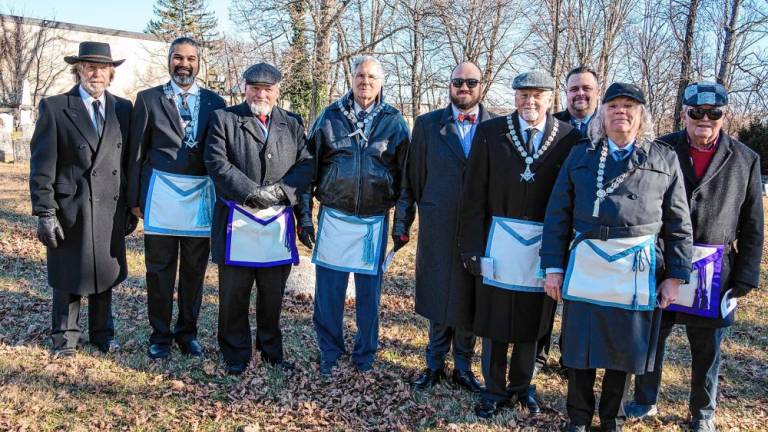 Members of Harmony Lodge No. 8 Free &amp; Accepted Masons in Newton. (Photo by Nancy Madacsi)