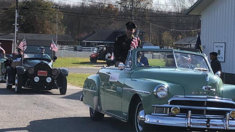 U.S. Army Capt. Robert ‘Bo’ Farrell of Hamburg was grand marshal of the 23rd annual Salute to Military Veterans on Sunday, Nov. 5 at the Sussex County Fairgrounds. (Photos by Kathy Shwiff)