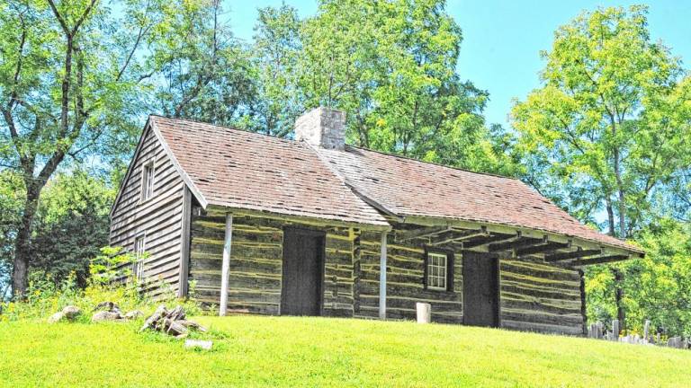 The Rutan Farm was a historic 99-acre farm on Mattison Avenue north of Branchville in Frankford Township. Listed as the Log Cabin and Farm, it was added to the National Register of Historic Places on Aug. 24, 1977, for its significance in architecture and early settlement patterns. The Rutan Cabin (c.1825) was moved in 1989 to Waterloo Village in Byram. (Photo provided)